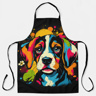 Vintager Abstrakter Hund Schürze