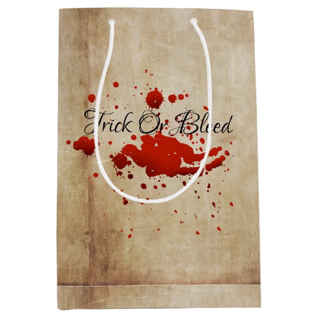 Vintager Adult Halloween-Trick oder -Behandlung Mittlere Geschenktüte (Vorderseite)