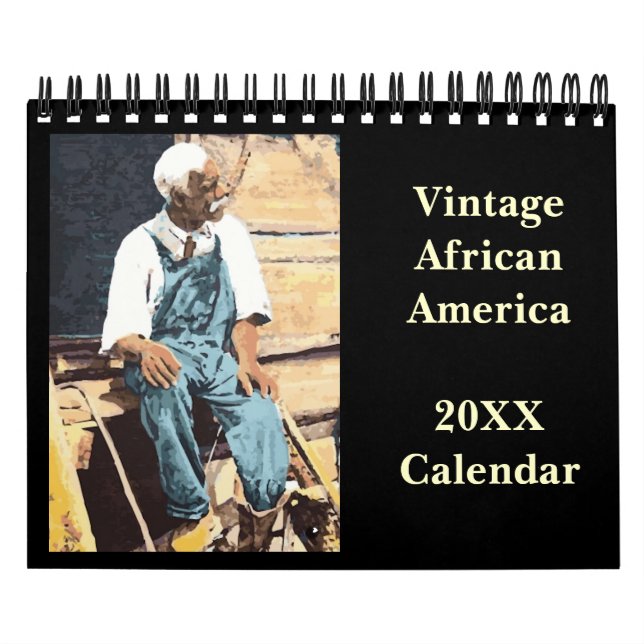 Vintager afrikanischer amerikanischer Kalender (Titelbild)