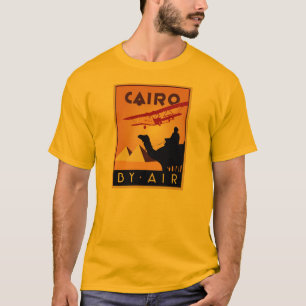 Vintager Ägypten-Reisekunst-Deko T-Shirt