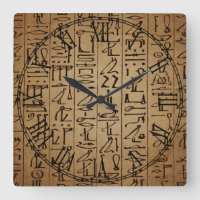 Vintager ägyptischer Hieroglyphen-Papier-Druck