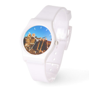 Vintager Alaska Fur verkleidet eskimo arktischer S Armbanduhr