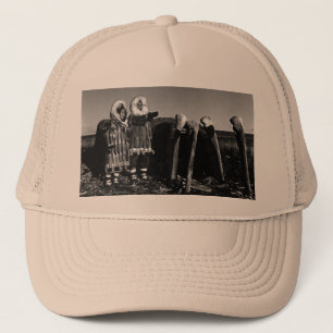 Vintager Alaska Fur verkleidet eskimo arktischer S Truckerkappe