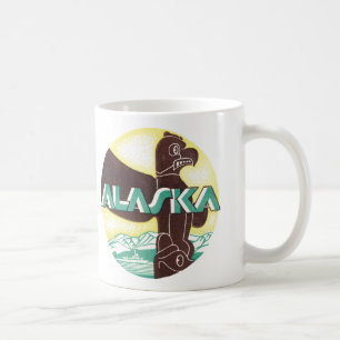 Vintager Alaska-Totem-Seeadler Tasse