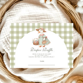 Vintager, Alberner Gänseschwanz-Windeln Begleitkarte