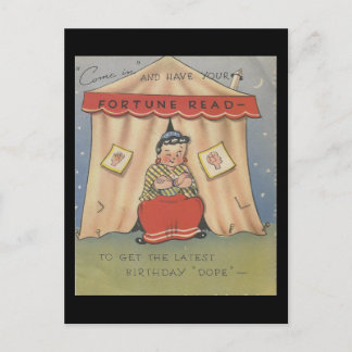Vintager alles- Gute zum Postkarte
