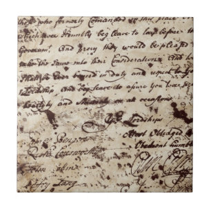 Vintager Altbrief Fliese