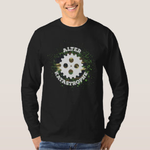 Vintager alter Desaster mit Camouflage Gear T-Shirt