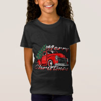 Vintager Alter LKW Baum Merry Xmas - Roter LKW