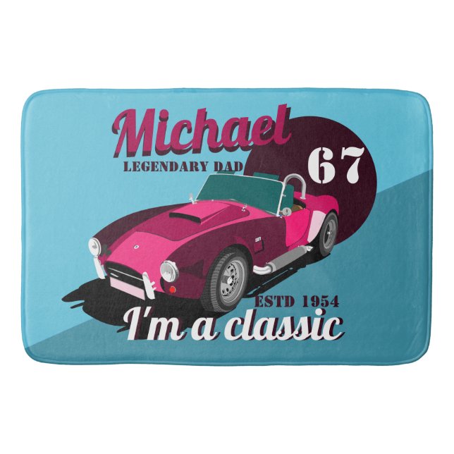 Vintager alter Name des legendären Papa Badematte (Vorderseite)