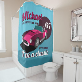 Vintager alter Name des legendären Papa Duschvorhang