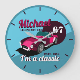 Vintager alter Name des legendären Papa Große Wanduhr