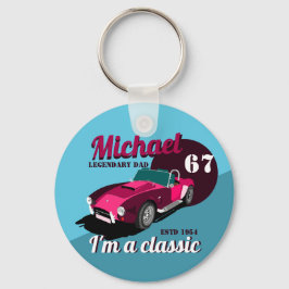 Vintager alter Name des legendären Papa Schlüsselanhänger