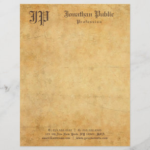 Vintager alter Papierblick-elegantes Briefbogen