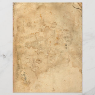 Vintager altes Tee aus festem Letterhead