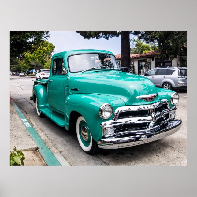 Vintager amerikanischer Abholwagen Poster (Vorne)