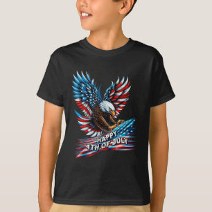 Vintager amerikanischer Adler am 4. Juli T-Shirt