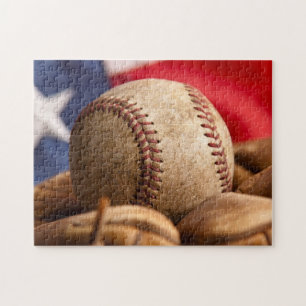 Vintager amerikanischer Baseball Puzzle