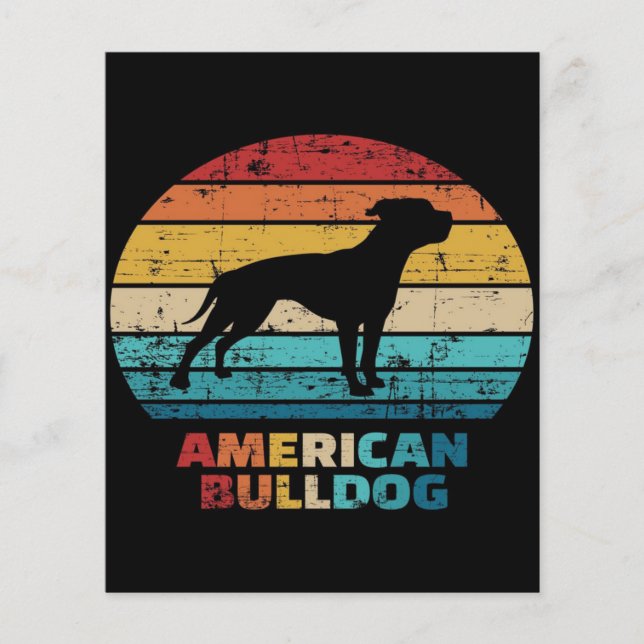 Vintager amerikanischer Bulldog Flyer (Vorne)