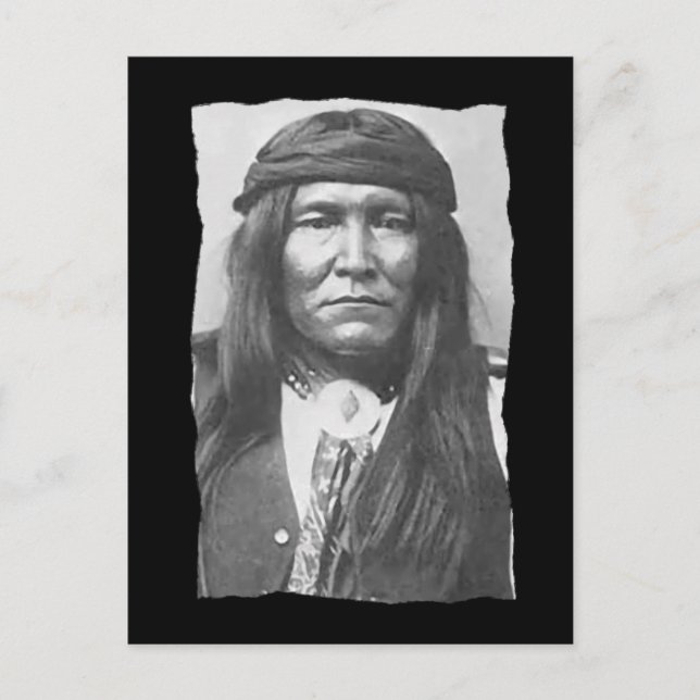 Vintager amerikanischer Cochise-Apache Postkarte (Vorderseite)
