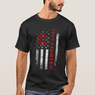Vintager amerikanischer Feuerwehrmann Apparel Patr T-Shirt
