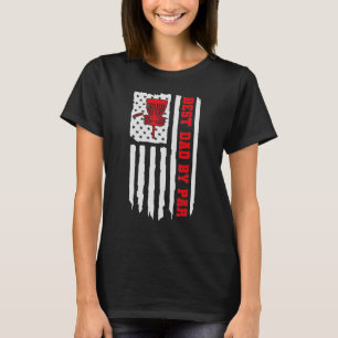 Vintager amerikanischer Flag bester Papa by Par Di T-Shirt