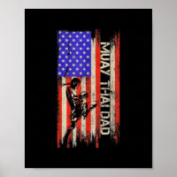Vintager amerikanischer Flag MIXED MARTIAL ARTS Mu