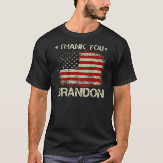 Vintager amerikanischer Flaggen - Politischer Dank T-Shirt