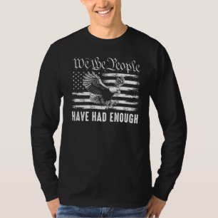 Vintager amerikanischer Flaggenadler, den wir, die T-Shirt