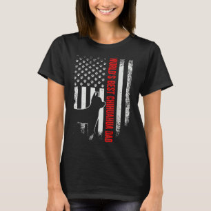 Vintager amerikanischer Flaggenwelten der beste Ch T-Shirt