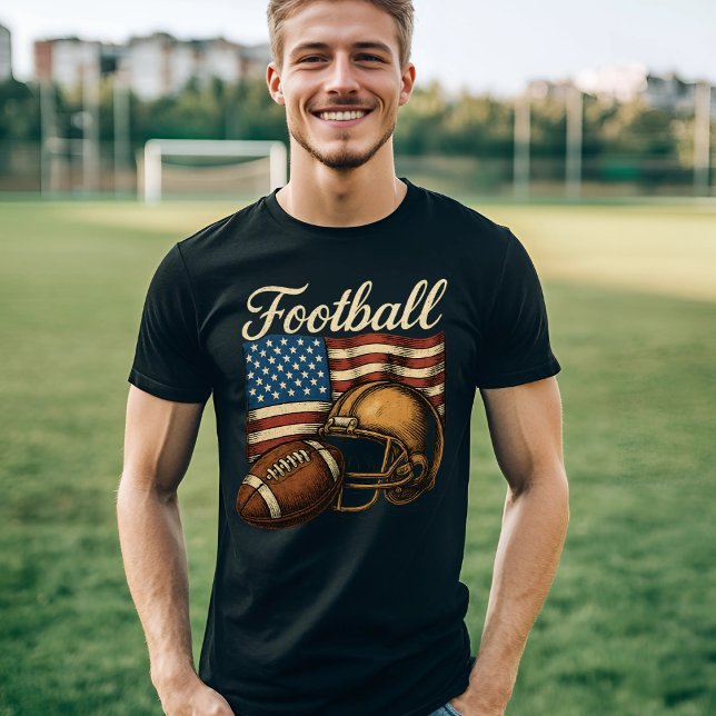 Vintager amerikanischer Fußball T-Shirt (Von Creator hochgeladen)