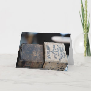 Vintager amerikanischer Käse Karte