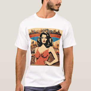 Vintager amerikanischer T - Shirt - Retro Style Fa