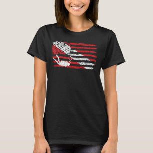 Vintager amerikanischer Taucher kennzeichnen unten T-Shirt