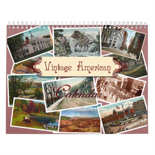 Vintager amerikanischer Wall-Kalender Kalender (Titelbild)