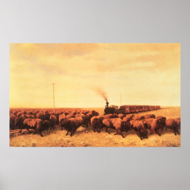 Vintager amerikanischer Westen, vertreten durch NH Poster (Vorne)