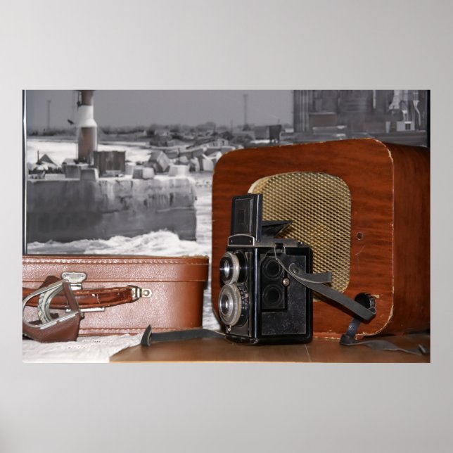 Vintager analoger Kamerakorder Poster (Vorne)