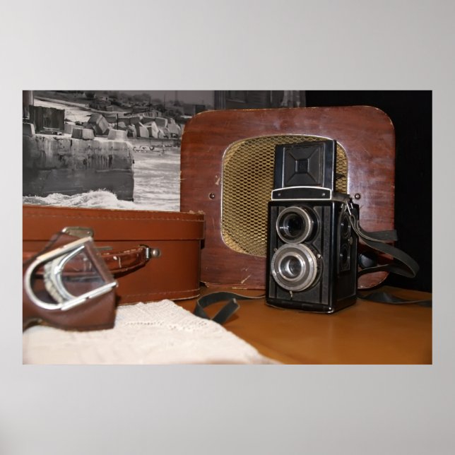 Vintager analoger Kamerakorder Poster (Vorne)