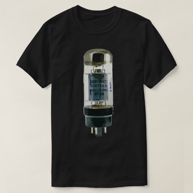 Vintager Analogverstärker für Vakuumröhren T-Shirt (Design vorne)