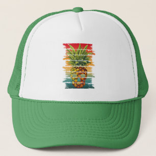 Vintager Ananas-Schädel Truckerkappe