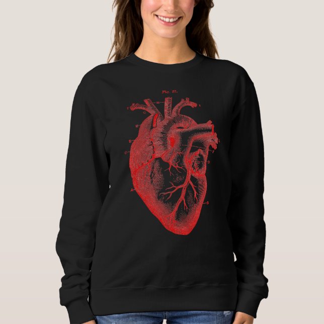 Vintager anatomischer Pullover für Frauen (Vorderseite)