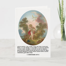 Vintager Angel Christlicher religiöser Valentinsta Feiertagskarte