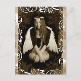 Vintager Angel Postkarte