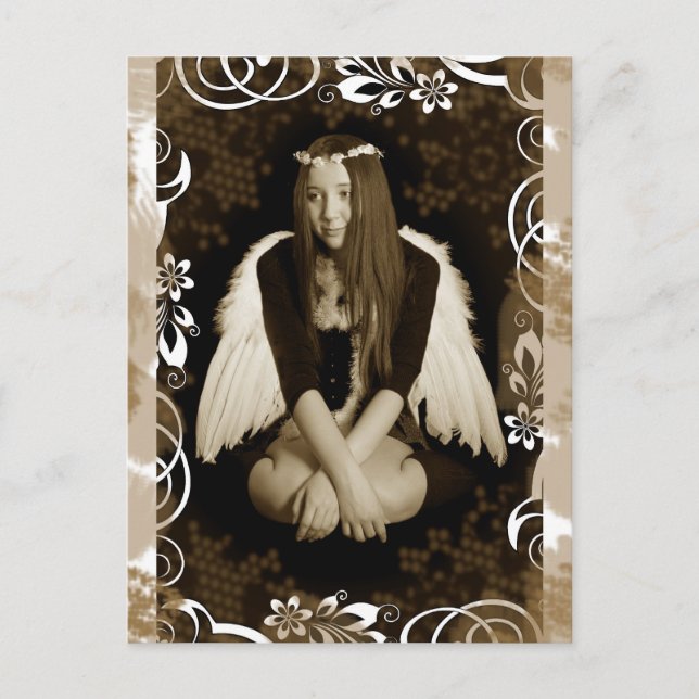 Vintager Angel Postkarte (Vorderseite)