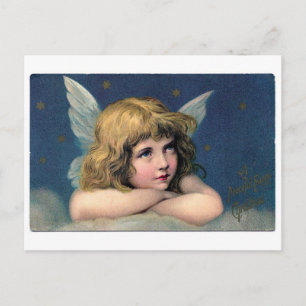 Vintager Angel Postkarte