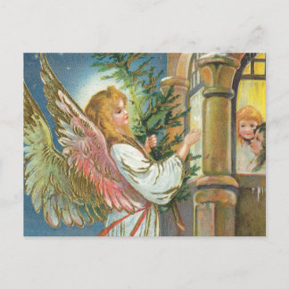 Vintager Angel Postkarte