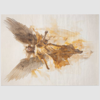 Vintager Angel Seidenpapier