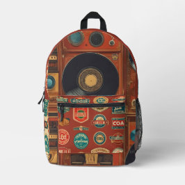 Vintager Angesagt-Hop-Druckknopfdruck - Rucksack