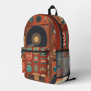 Vintager Angesagt-Hop-Druckknopfdruck - Rucksack