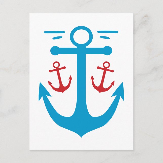 Vintager Anker Postkarte (Vorderseite)